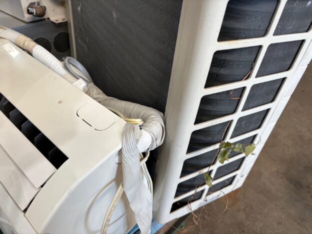 西区解体民家の取り外し済みエアコン無料回収