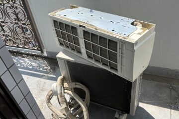 安佐南区マンションエアコン回収